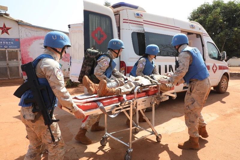 演練現(xiàn)場。張曉昆攝。