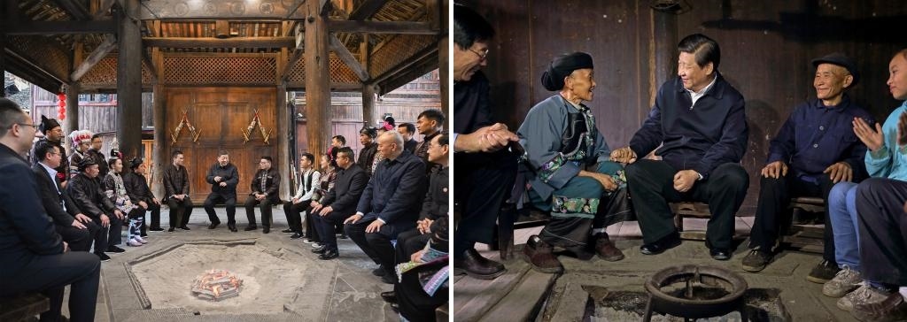 左圖由新華社記者謝環(huán)馳拍攝；右圖由新華社記者蘭紅光拍攝。