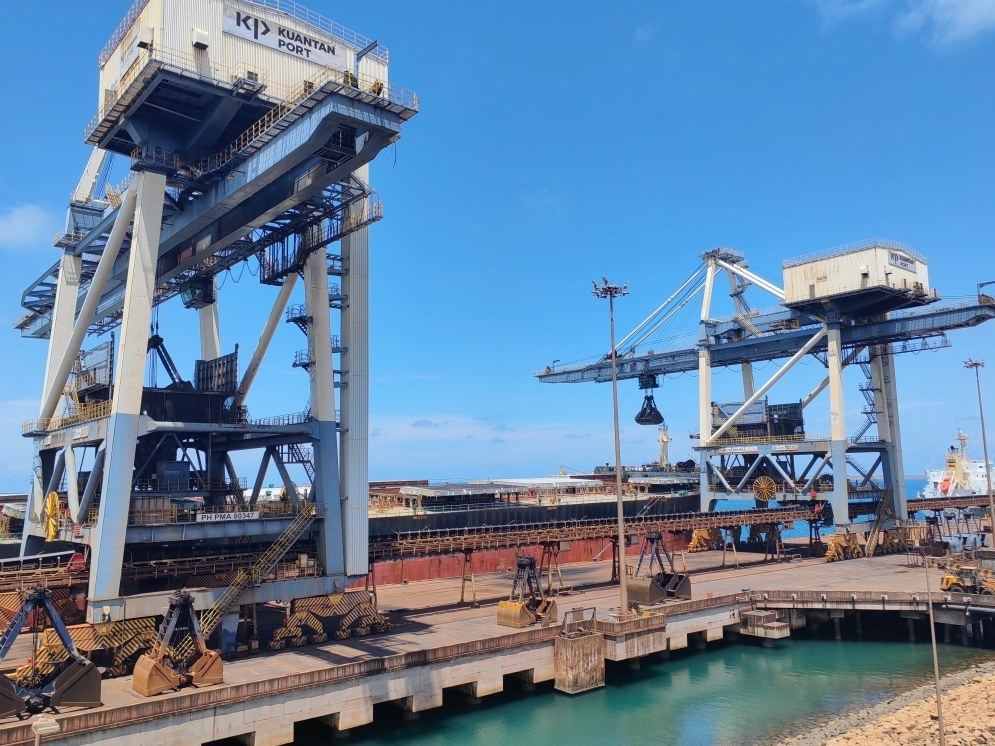 關(guān)丹港一景。（人民日報記者楊一 攝）