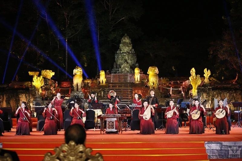 2024年1月13日，在柬埔寨暹粒舉行的“中柬人文交流年”啟動儀式。