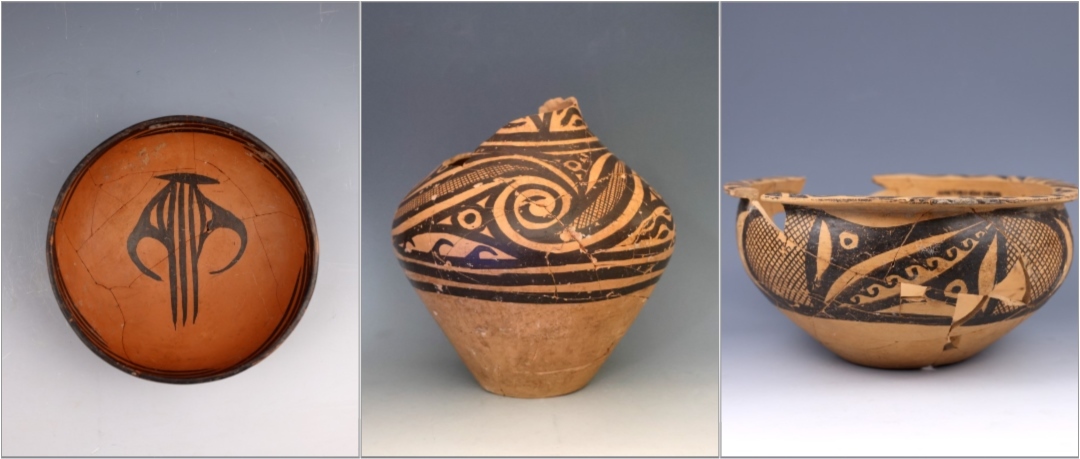 甘肅臨洮寺洼遺址出土的馬家窯類型彩陶。全國十大考古新發(fā)現(xiàn)活動(dòng)辦公室供圖