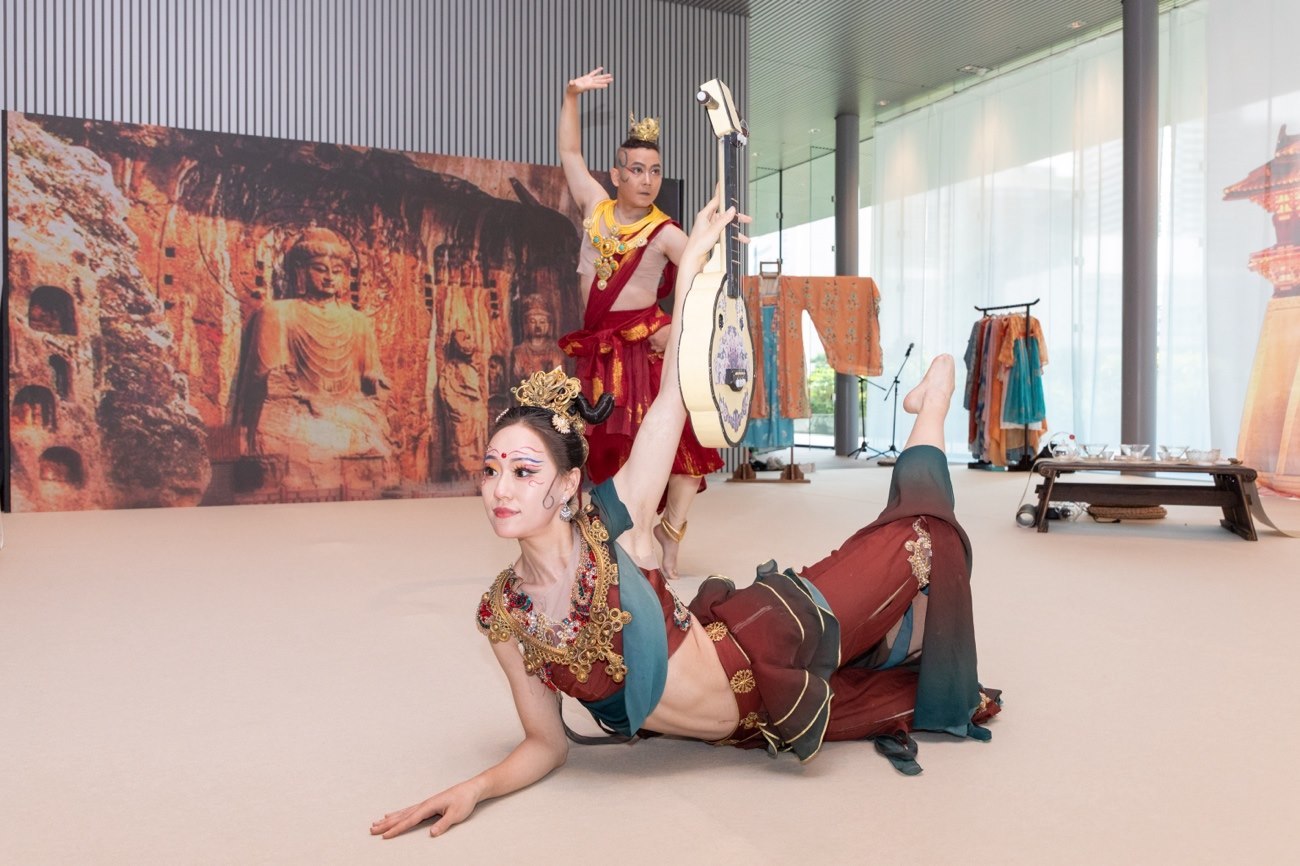 《龍門金剛》舞蹈。中國駐大阪旅游辦事處供圖